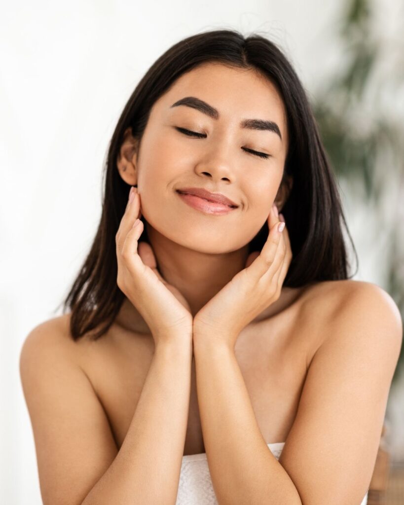 dermaplaning facial glowing skin